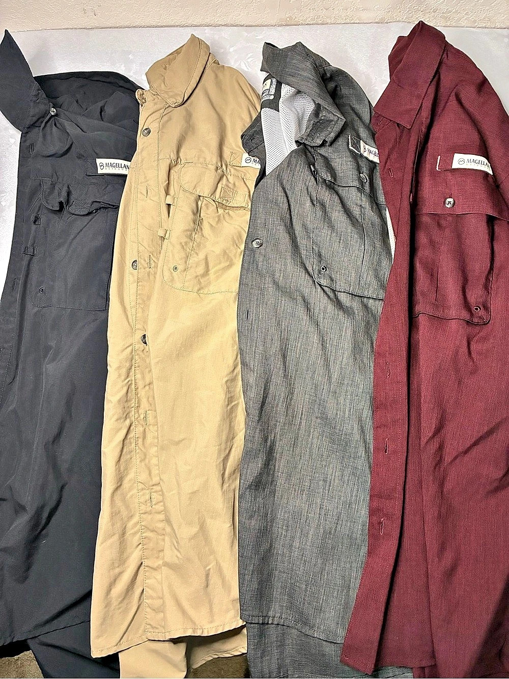 Lot Of 4 Magellan Fish Gear Shirt Relaxed Fit Outdoors Size L